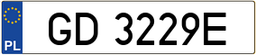 Trailer License Plate